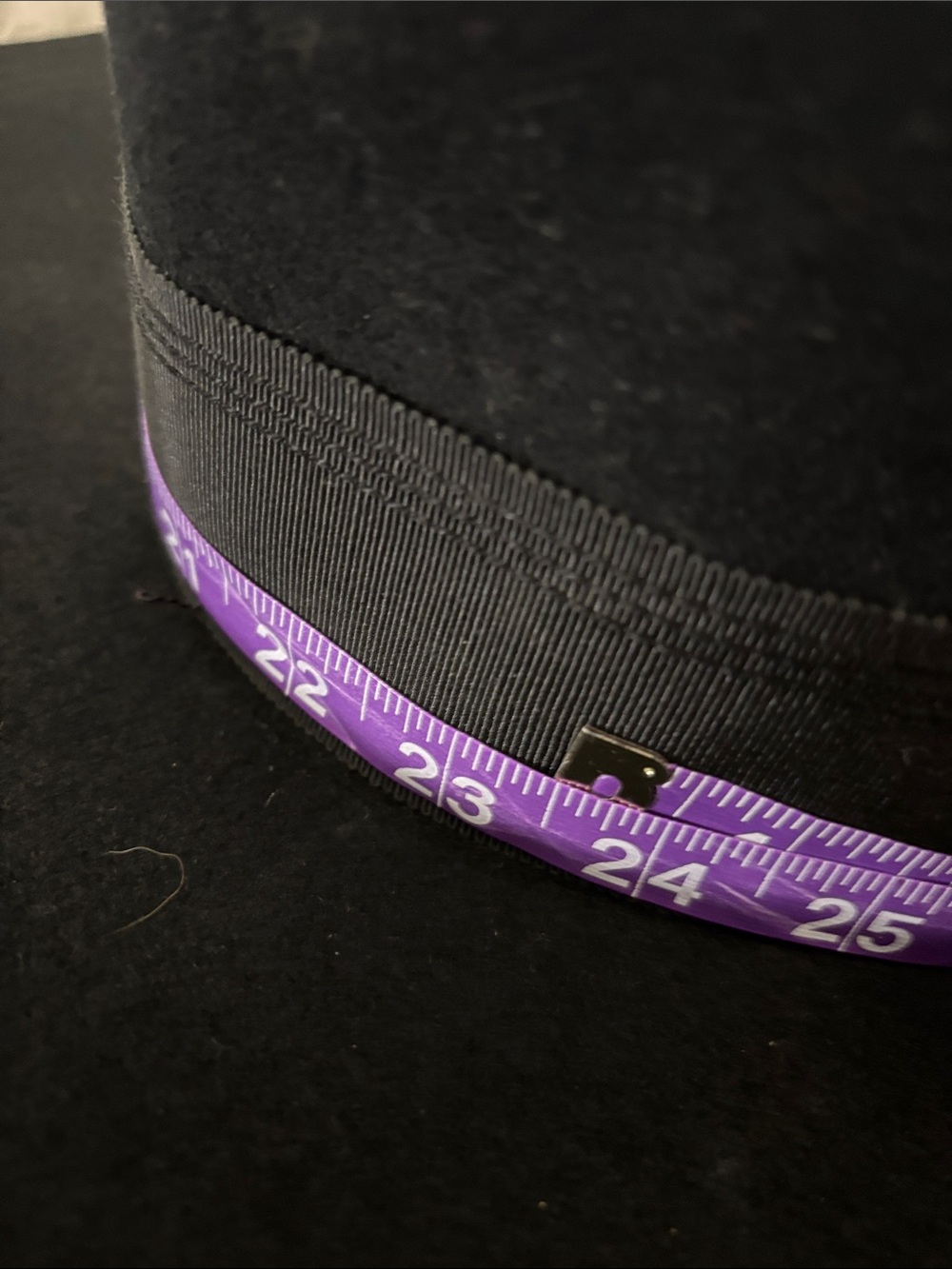 Vintage Wide-Brim Women's Black Wool Felt Floppy Hat - Picture 10 of 11